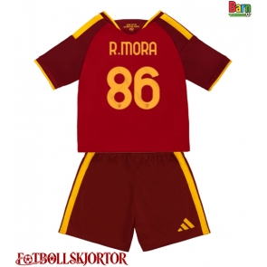 AS Roma Rodrigo Mora #86 Hemmakläder Barn 2026-27 Kortärmad (+ Korta byxor)
